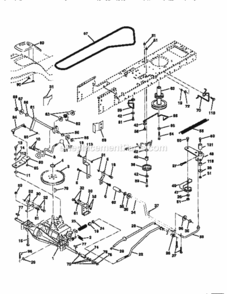 Page C Diagram and Parts List for 917259542  Craftsman Lawn Tractor