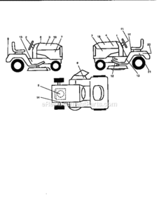 Page F Diagram and Parts List for 917259542  Craftsman Lawn Tractor