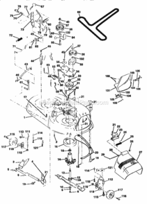 Page J Diagram and Parts List for 917259543  Craftsman Lawn Tractor