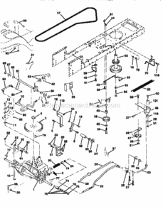 Page C Diagram and Parts List for 917259543  Craftsman Lawn Tractor