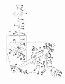 Page D Diagram and Parts List for 917259543  Craftsman Lawn Tractor