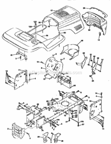 Page B Diagram and Parts List for 917259546  Craftsman Lawn Tractor