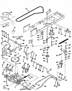 Page C Diagram and Parts List for 917259546  Craftsman Lawn Tractor