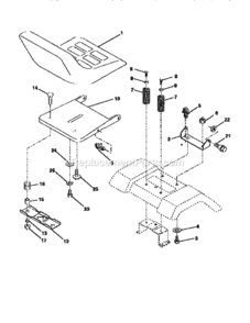 Page E Diagram and Parts List for 917259546  Craftsman Lawn Tractor