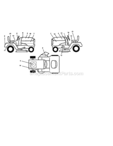 Page D Diagram and Parts List for 917259550  Craftsman Lawn Tractor
