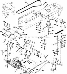 Page C Diagram and Parts List for 917259553  Craftsman Lawn Tractor