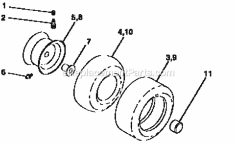Page G Diagram and Parts List for 917259553  Craftsman Lawn Tractor