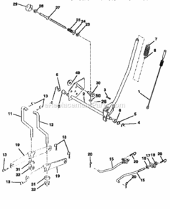 Page F Diagram and Parts List for 917259560  Craftsman Lawn Tractor
