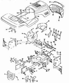 Page B Diagram and Parts List for 917259565  Craftsman Lawn Tractor