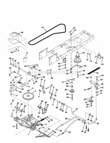 Page C Diagram and Parts List for 917259566  Craftsman Lawn Tractor