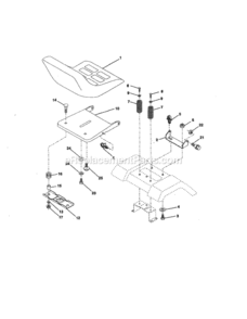 Page E Diagram and Parts List for 917259566  Craftsman Lawn Tractor