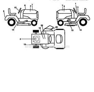 Page F Diagram and Parts List for 917259567  Craftsman Lawn Tractor