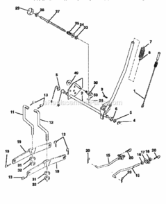 Page F Diagram and Parts List for 917259570  Craftsman Lawn Tractor