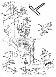 Page G Diagram and Parts List for 917259570  Craftsman Lawn Tractor