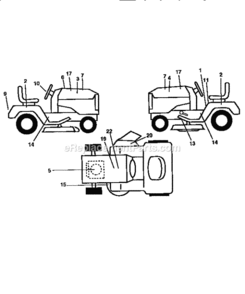 Page I Diagram and Parts List for 917259570  Craftsman Lawn Tractor