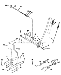 Mower Lift Diagram and Parts List for 917259573  Craftsman Lawn Tractor