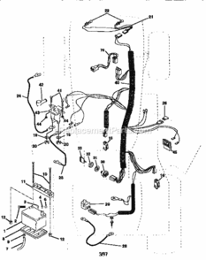 Page A Diagram and Parts List for 917259580  Craftsman Lawn Tractor