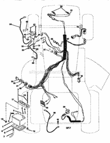 Part Location Diagram of 161438 Craftsman Ignition Harness