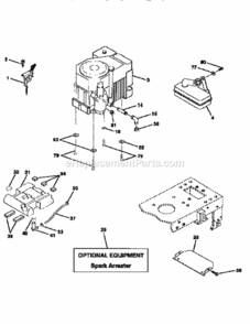 Page H Diagram and Parts List for 917259592  Craftsman Lawn Tractor