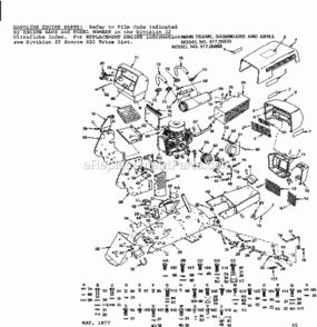 Part Location Diagram of 2676R Craftsman Upper Grill
