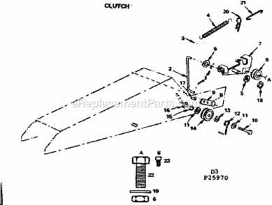 Page D Diagram and Parts List for 91725980  Craftsman Lawn Tractor