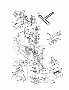 Page J Diagram and Parts List for 917259820  Craftsman Lawn Tractor