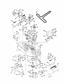 Page J Diagram and Parts List for 917259830  Craftsman Lawn Tractor