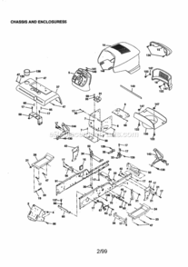 Page A Diagram and Parts List for 917259860  Craftsman Lawn Tractor