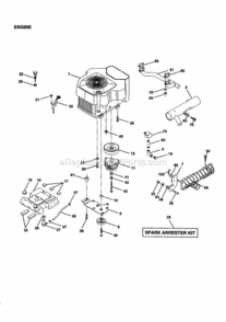 Page D Diagram and Parts List for 917259860  Craftsman Lawn Tractor