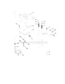 Page G Diagram and Parts List for 917259910  Craftsman Lawn Tractor
