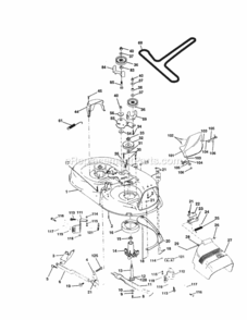 Page J Diagram and Parts List for 917259930  Craftsman Lawn Tractor
