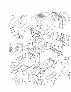 Page B Diagram and Parts List for 917259950  Craftsman Lawn Tractor