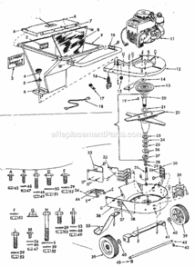 Part Location Diagram of 658A30 Craftsman Blade Weldment