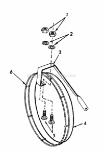 Page B Diagram and Parts List for 917270050  Craftsman Lawn Tractor Accessories