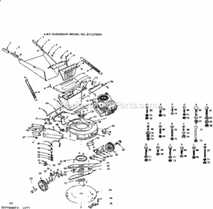 Page A Diagram and Parts List for 917270241  Craftsman Lawn Tractor Accessories
