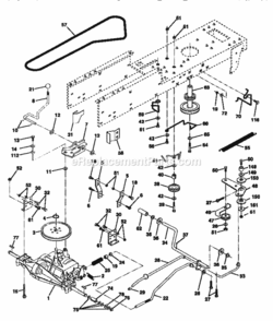 Page C Diagram and Parts List for 917270310  Craftsman Lawn Tractor