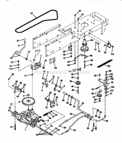 Page C Diagram and Parts List for 917270311  Craftsman Lawn Tractor