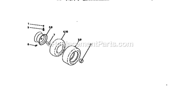 Page H Diagram and Parts List for 917270311  Craftsman Lawn Tractor