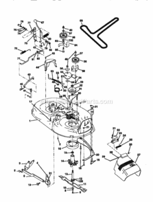 Page J Diagram and Parts List for 917270410  Craftsman Lawn Tractor