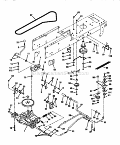 Page C Diagram and Parts List for 917270411  Craftsman Lawn Tractor