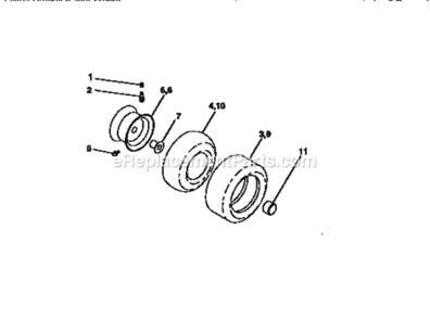 Page H Diagram and Parts List for 917270411  Craftsman Lawn Tractor