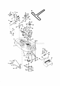 Page J Diagram and Parts List for 917270414  Craftsman Lawn Tractor