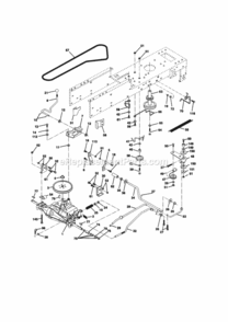 Page C Diagram and Parts List for 917270414  Craftsman Lawn Tractor