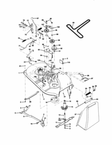 Page J Diagram and Parts List for 917270430  Craftsman Lawn Tractor