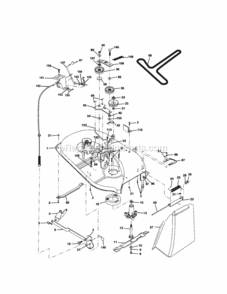 Page J Diagram and Parts List for 917270451  Craftsman Lawn Tractor