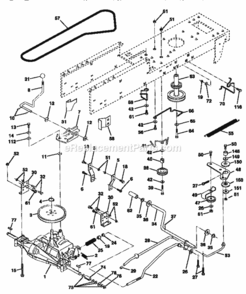 Page C Diagram and Parts List for 917270510  Craftsman Lawn Tractor