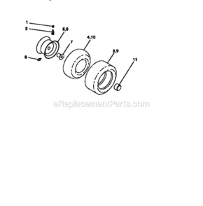 Page H Diagram and Parts List for 917270510  Craftsman Lawn Tractor