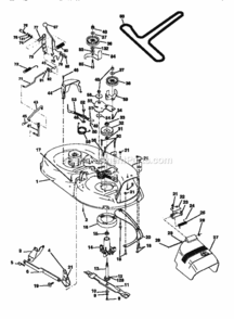 Page J Diagram and Parts List for 917270511  Craftsman Lawn Tractor