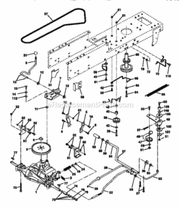 Page C Diagram and Parts List for 917270511  Craftsman Lawn Tractor