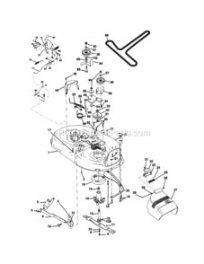 Page J Diagram and Parts List for 917270513  Craftsman Lawn Tractor